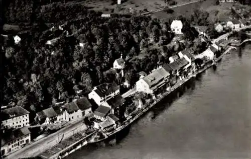 Ak Hauenstein Laufenburg am Hochrhein Baden, Fliegeraufnahme, Friseursalon Miggler, 1928