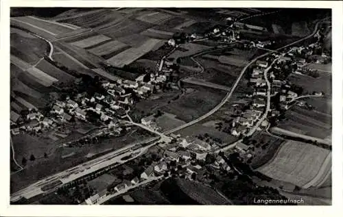 Ak Langenneufnach in Schwaben, Fliegeraufnahme