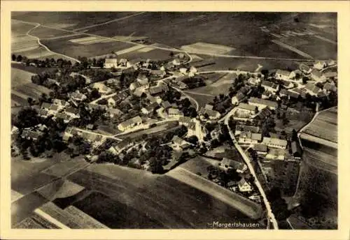 Ak Margertshausen Gessertshausen in Schwaben, Fliegeraufnahme