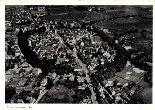 Ak Schrobenhausen in Oberbayern, Luftaufnahme von  Stadtansicht,  Architektur