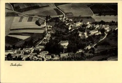 Ak Inkofen Haag an der Amper Oberbayern, Fliegeraufnahme