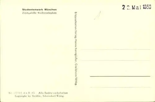 Ak Freising in Oberbayern, Luftaufnahme von  Stadtansicht, viele Häuser
