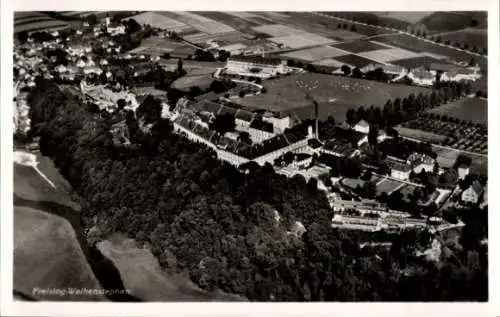 Ak Weihenstephan Freising in Oberbayern, Fliegeraufnahme