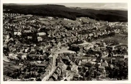Ak Dudweiler Saarbrücken im Saarland, Fliegeraufnahme