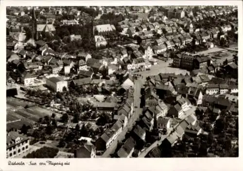 Ak Dudweiler Saarbrücken im Saarland, Fliegeraufnahme