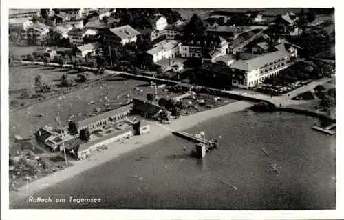 Ak Rottach Egern am Tegernsee Oberbayern, Fliegeraufnahme