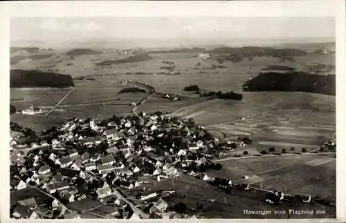 Ak Hawangen in Schwaben Unterallgäu, Fliegeraufnahme