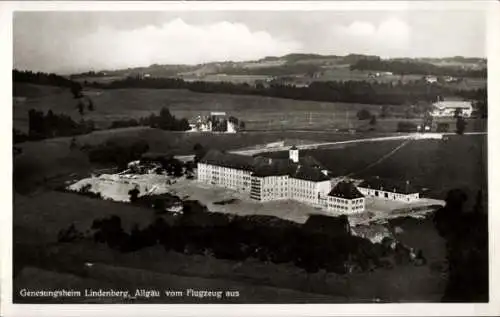 Ak Lindenberg im Allgäu Schwaben, Fliegeraufnahme, Genesungsheim