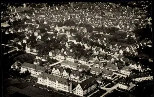 Ak Memmingen in Schwaben, Fliegeraufnahme