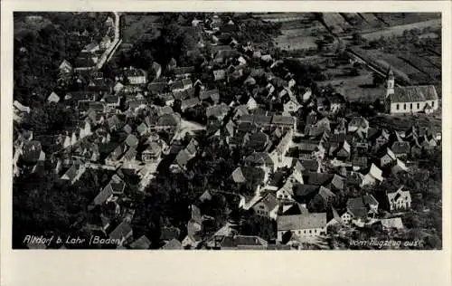 Ak Altdorf (bei Lahr) Ettenheim in Baden, Luftaufnahme