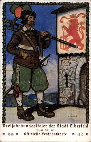 Künstler Ak Elberfeld Wuppertal, Dreihundertjahrfeier 1910, Stadtwache