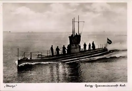 Ak Italienisches Kriegsschiff, U-Boot Atropo, Krupp-Germaniawerft Kiel