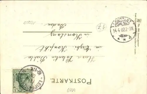 Präge Passepartout Wappen Ak Mannheim in Baden, Heidelbergerstraße, Wasserturm