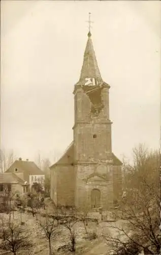 Foto Ak Bernwiller Bernweiler Elsass Haut Rhin, Kirche