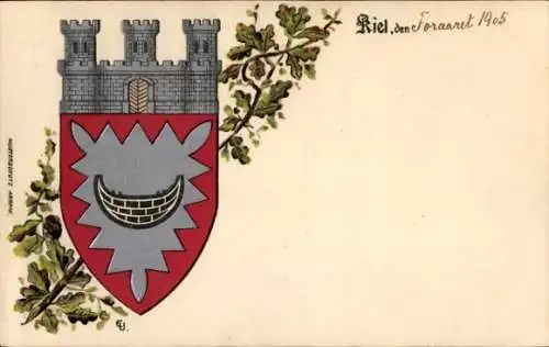 Wappen Ak Kiel, Stadtwappen, Eichenlaub