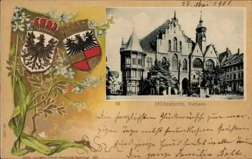 Wappen Ak Hildesheim in Niedersachsen, Rathaus