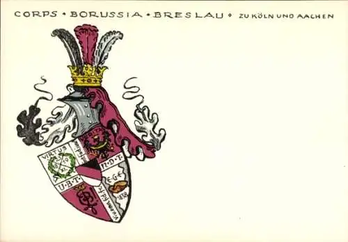 Studentika Ak Köln, Aachen, Corps Borussia Breslau, Wappen