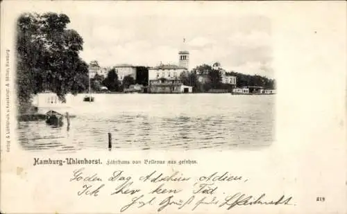Ak Hamburg Nord Uhlenhorst, Fährhaus von Bellevue aus gesehen