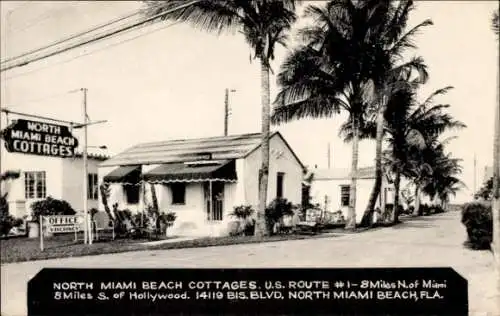 Ak Miami Beach Florida USA, North Miami Beach Cottages