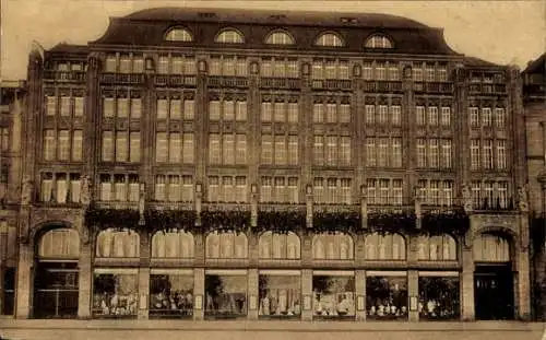 Ak Hamburg, Jungfernstieg, Hermann Tietz