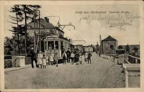 Ak Herbesthal Lontzen Wallonien Lüttich, Neustrale Straße