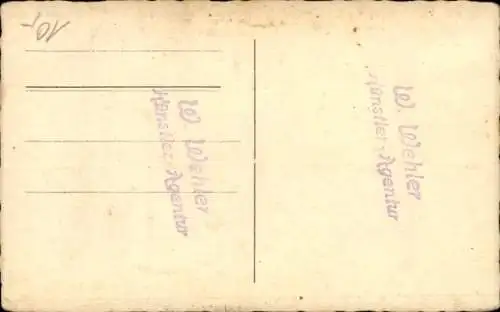 Foto Ak Akrobaten, W. Wehler, Künstler-Agentur