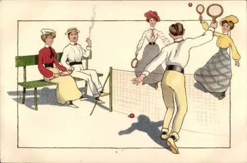 Litho Tennisspieler, Tennis
