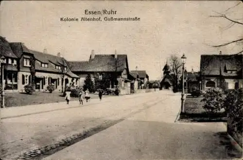 Ak Altendorf Essen Ruhrgebiet, Gußmannstraße