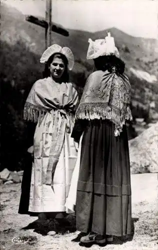 Ak Costumes de Savoie, Frauen in französischer Tracht, Costume de Valloire