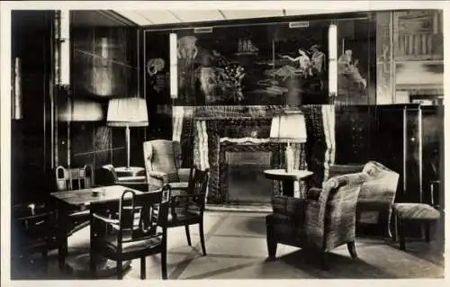 Ak Bremerhaven, Ecke im Rauchzimmer 1. Klasse