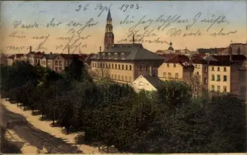 Ak Zwickau in Sachsen, Am Graben