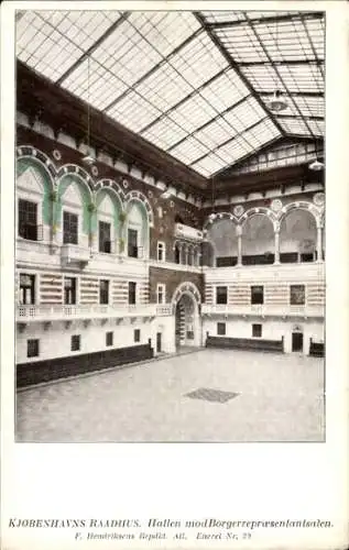 Ak København Kopenhagen Dänemark, Raadhus, Hallen