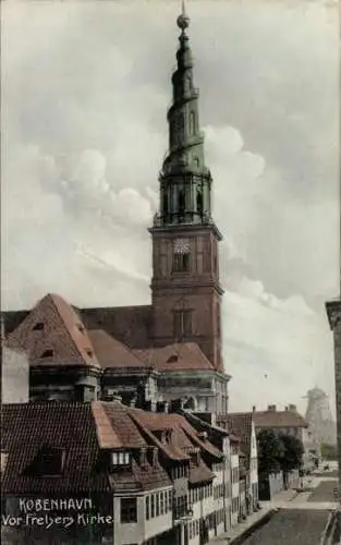 Ak København Kopenhagen Dänemark, Kopenhagen. Vor Frelsers Kirke