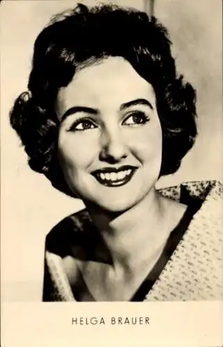 Ak Helga Brauer, Schlagersängerin, Portrait