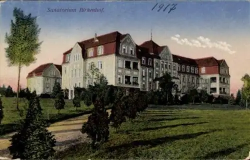 Ak Gryfów Śląski Greiffenberg Schlesien, Sanatorium Birkenhof