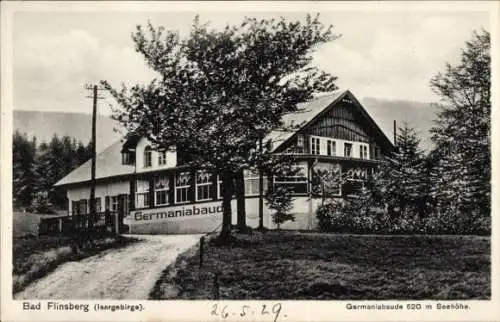 Ak Świeradów Zdrój Bad Flinsberg Schlesien, Germaniabaude
