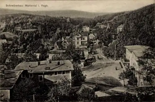 Ak Marienthal Szklarska Poręba Schreiberhau Riesengebirge Schlesien, Panorama