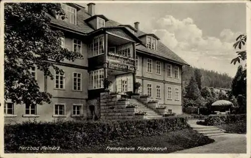 Ak Duszniki Zdrój Bad Reinerz Schlesien, Vorderansicht vom Fremdenheim Friedrichsruh
