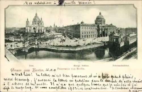 Ak Berlin Mitte,  Dom, Königliches Schloss, Nationaldenkmal