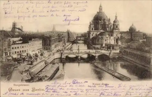 Ak Berlin Mitte, Burgstraße, Neuer Dom