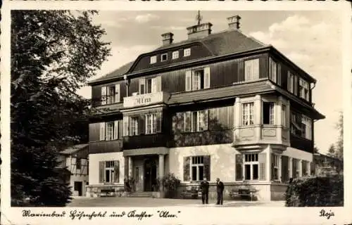Ak Mariánské Lázně Marienbad Reg. Karlsbad, Höhenhotel und Kaffee Alm