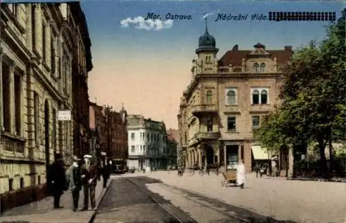 Ak Moravská Ostrava Mährisch Ostrau Region Mährisch Schlesien, Nadrazni trida