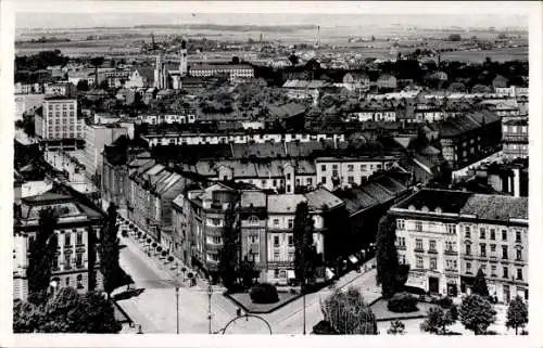 Ak Hradec Králové Königgrätz Stadt, Stadtansicht, historische Gebäude, Straßenszenen