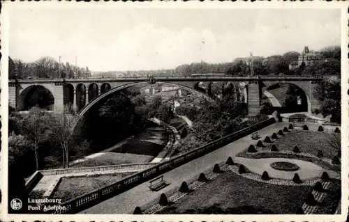 Ak Luxembourg Luxemburg, Pont Adolphe