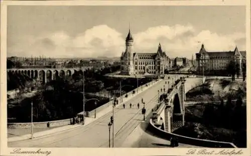 Ak Luxemburg, Le Pont Adolphe, Brücke