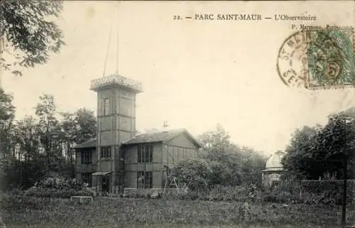 CPA Le parc Saint Maur dans le Val de Marne, Observatoire