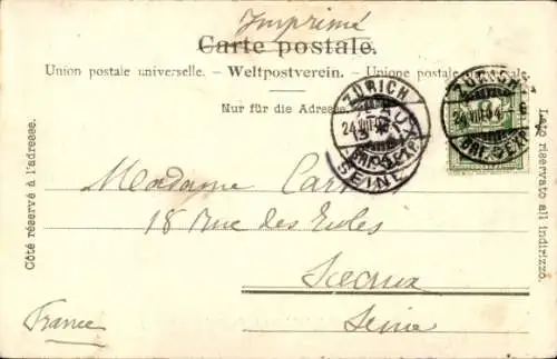 Ak Zürich Stadt Schweiz, Bahnhofplatz und Polytechnikum