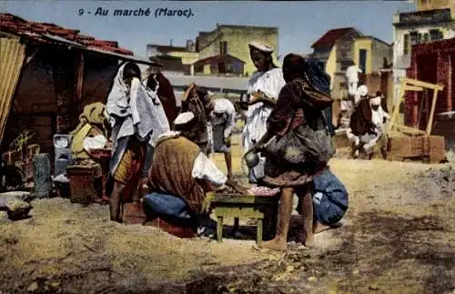Ak Marrakech Marrakesch Marokko, Markt