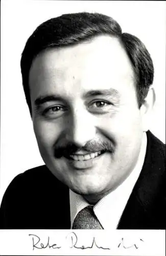 Foto Politiker Peter Radunski, CDU, Autogramm