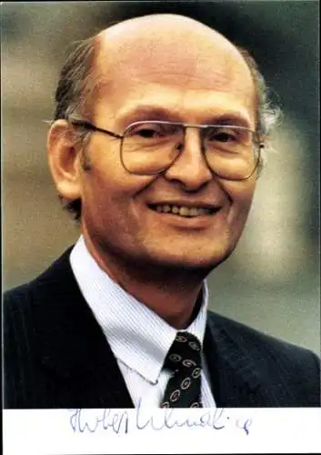 Foto Politiker Herbert Schmalstieg, Oberbürgermeister der Landeshauptstadt Hannover, Autogramm